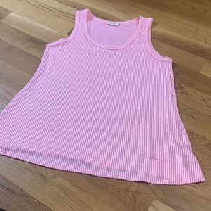 Blumin apparel pink striped tank top size 2x